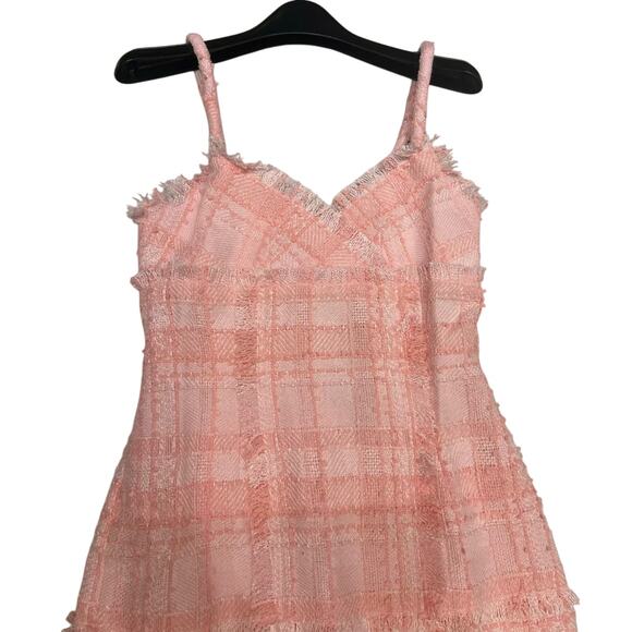 Alexis Vicci Pink Tweed Midi Dress S - Picture 5 of 6